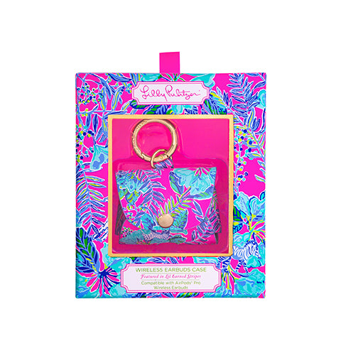Lilly Pulitzer Wireless Earbud Case, Lil Earned Stripes (compatible with Airpods)
