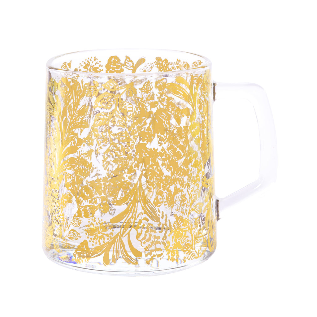 Glass Mug, Gold Calypso Coast