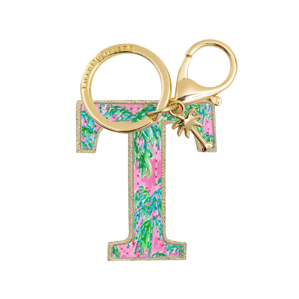 Lilly Pulitzer Initial Keychain, T