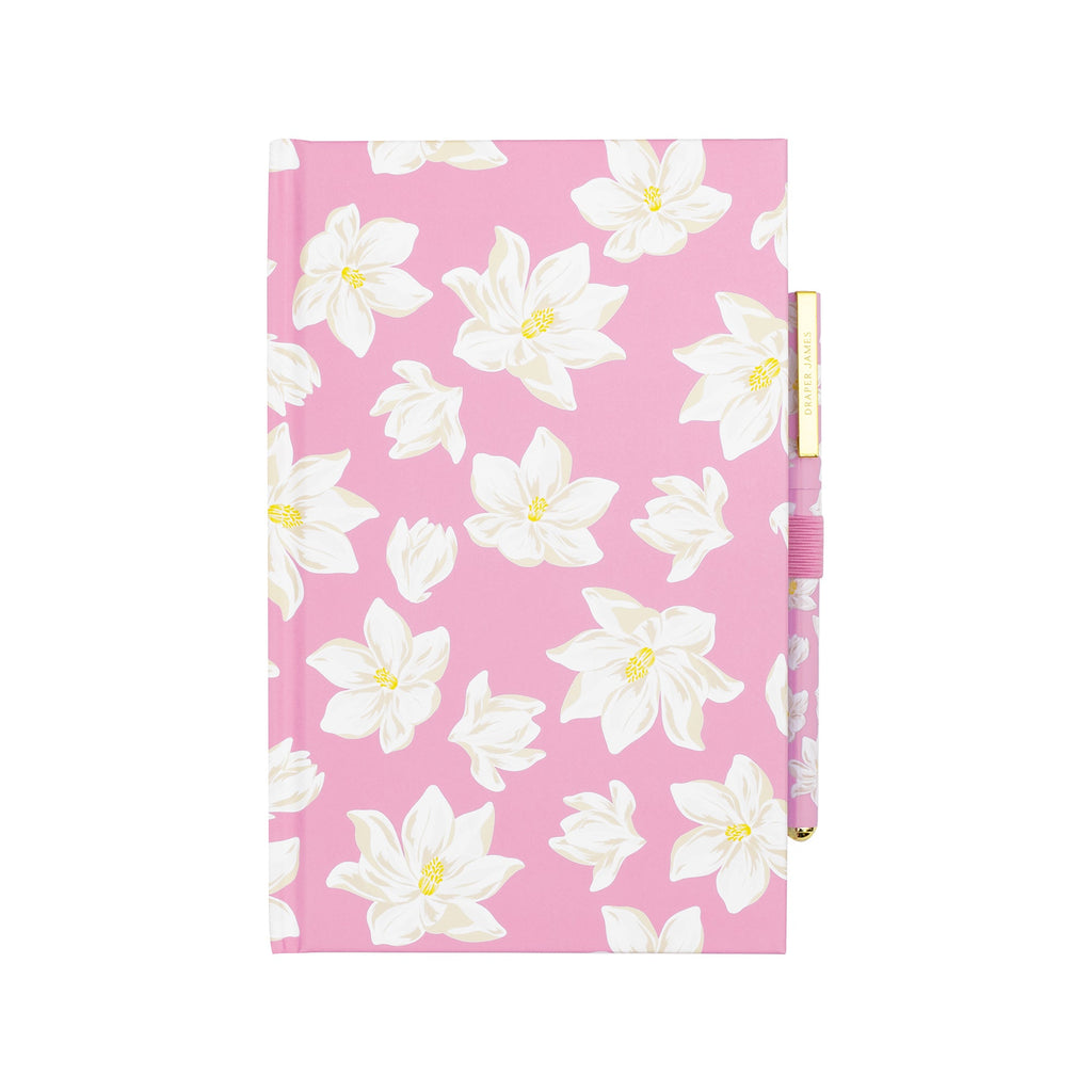 Journal with Pen, Pink Magnolia