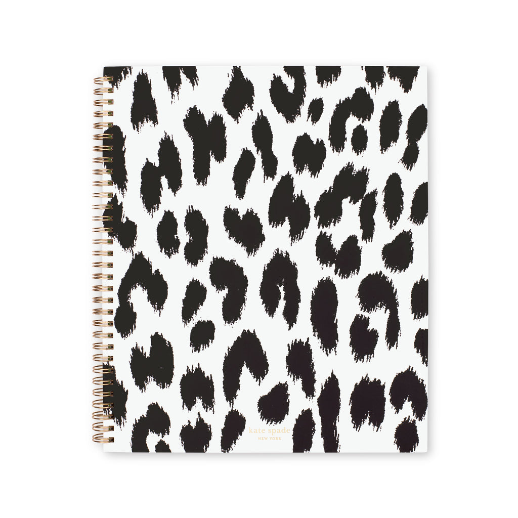 Large Spiral Notebook, Modern Leopard