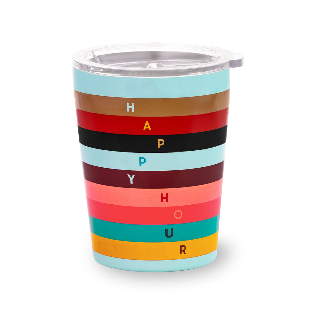 Stainless Steel Small Tumbler, Happy Hour