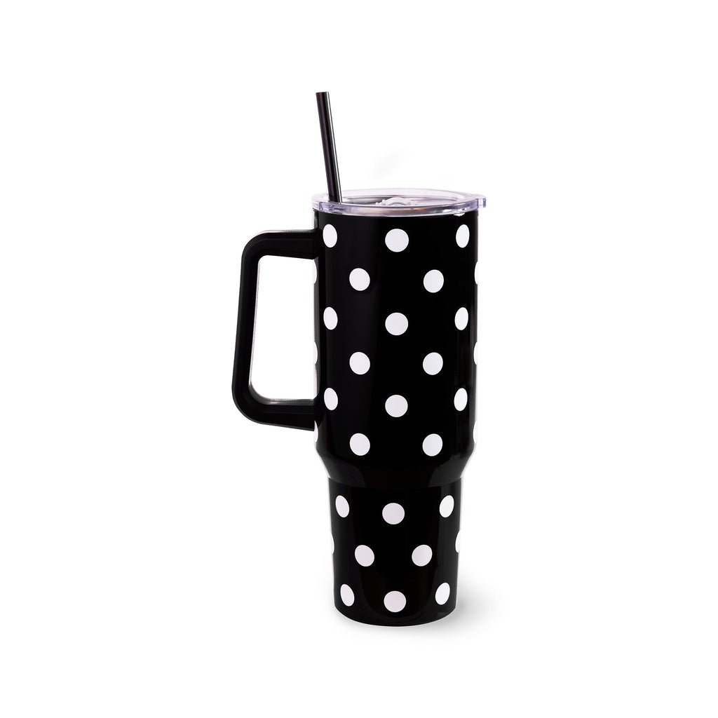 Stainless Steel 40 oz. Tumbler, Picture Dot