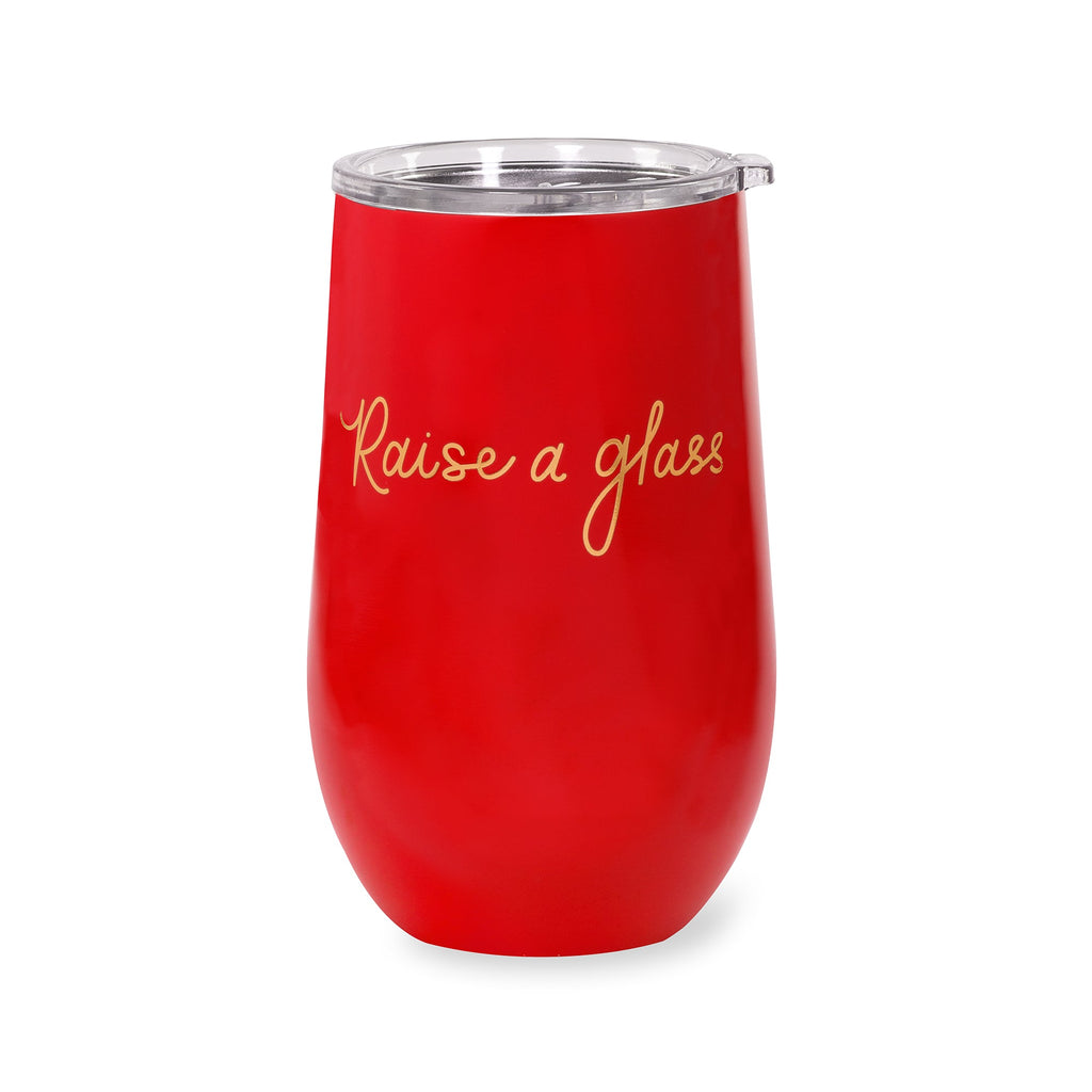 Stainless Steel Wine Tumbler, Raise a Glass