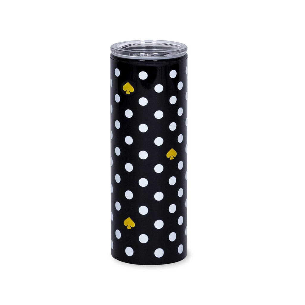 Thermal Mug, Polka Dots (Black/White)