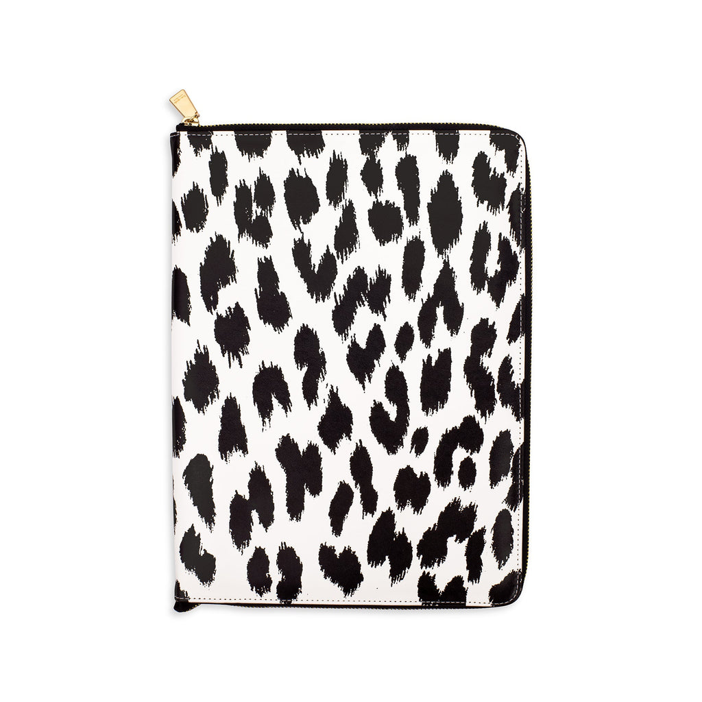 Notepad Zip Folio, Modern Leopard