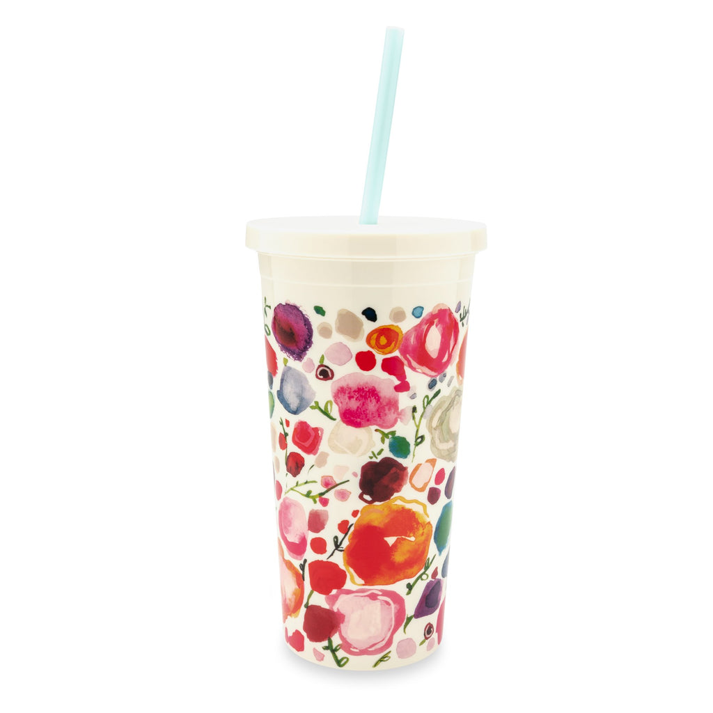 kate spade new york Tumbler With Straw, Floral