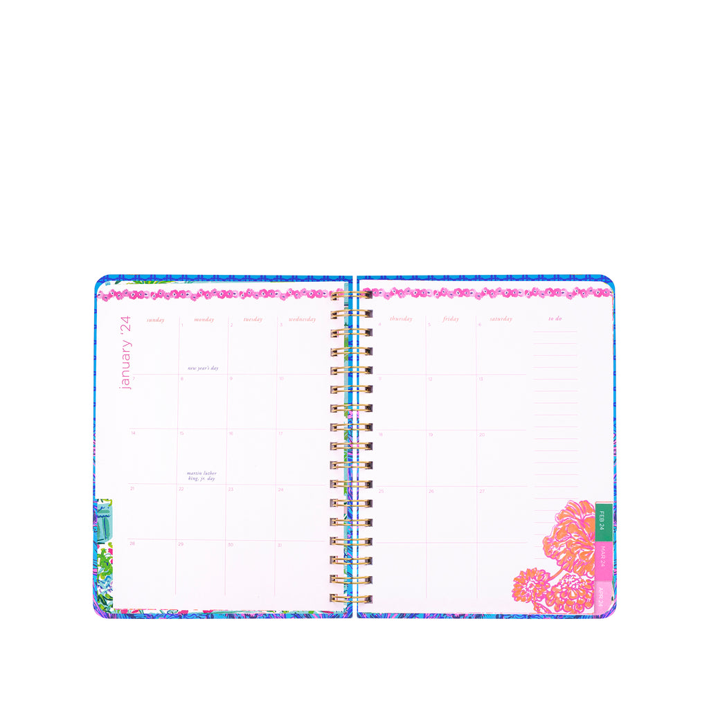 Large 12 Month Agenda, Shells n Bells