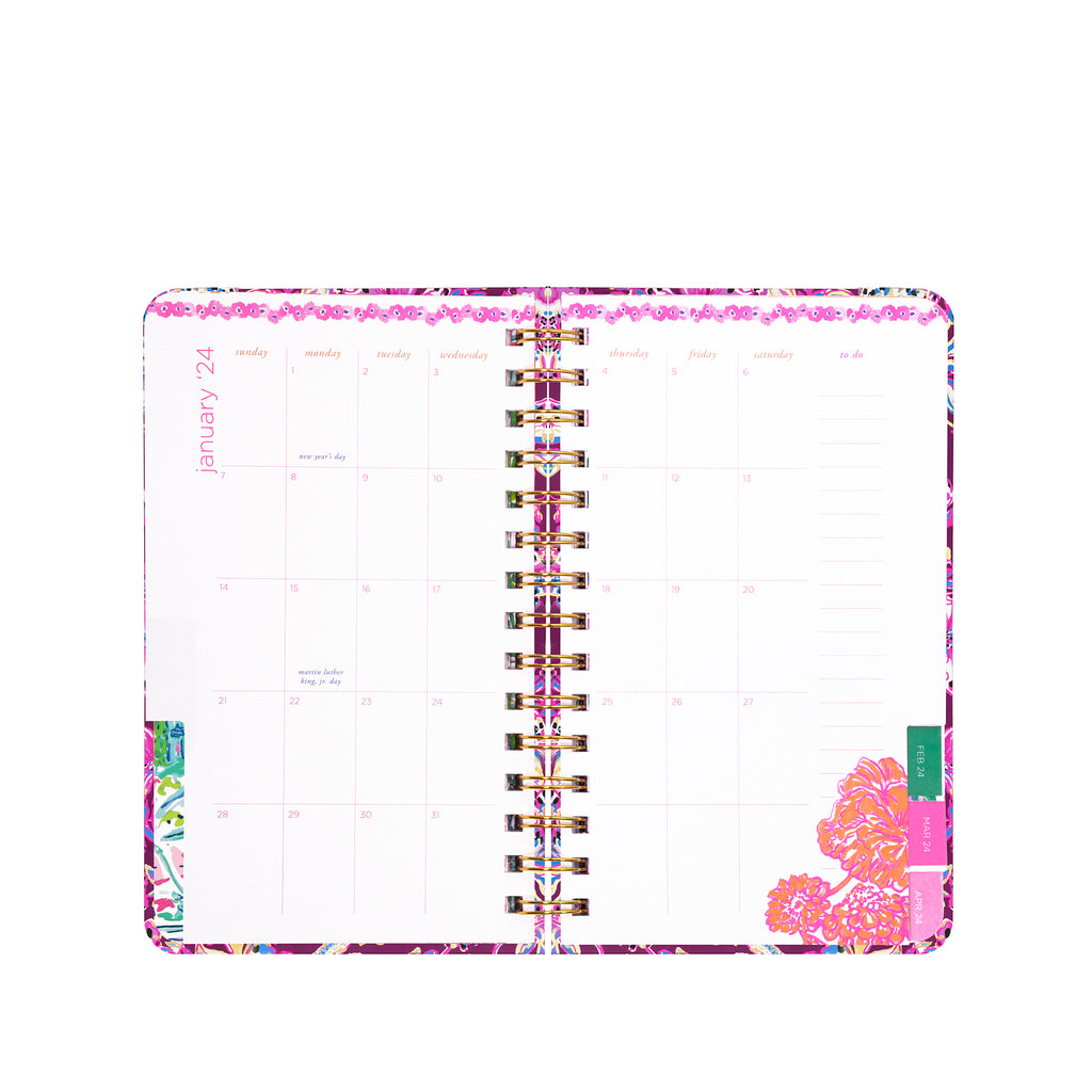 Medium 12 Month Agenda, Amarena Cherry Tropical with a Twist