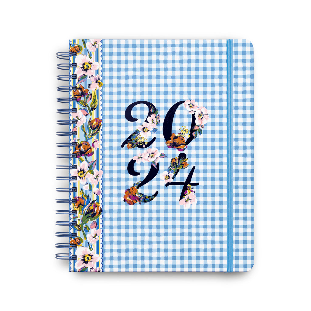17 Month Jumbo Planner, Sea Air Floral