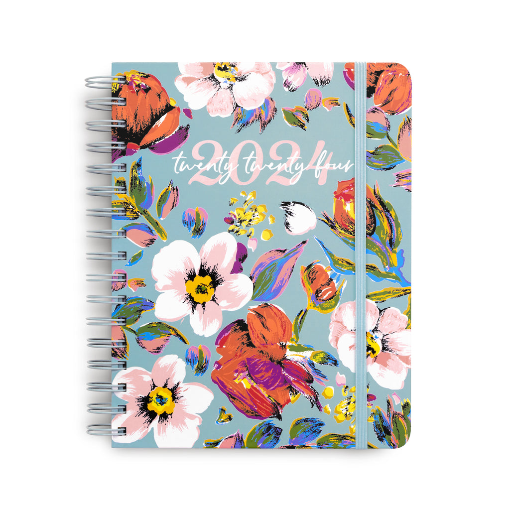 17 Month Large Planner, Sea Air Floral