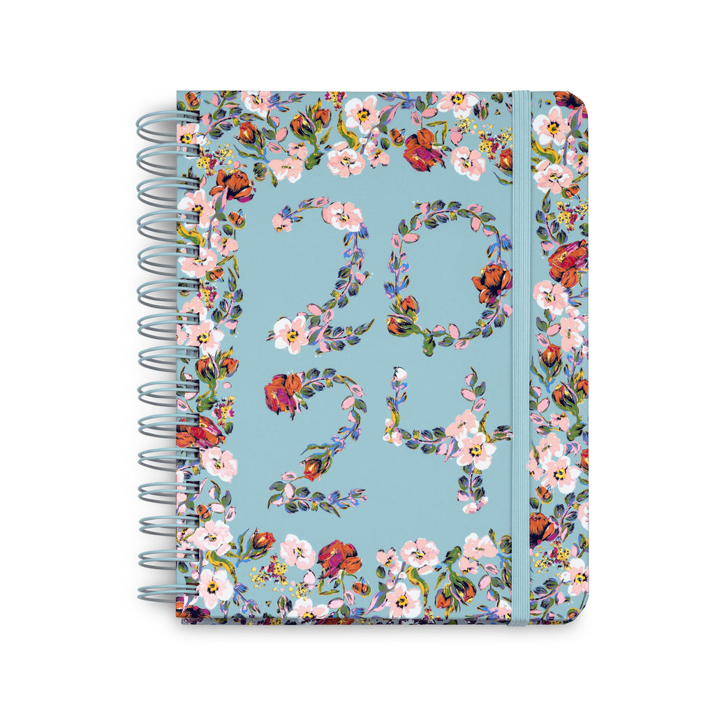 17 Month Medium Planner, Sea Air Floral