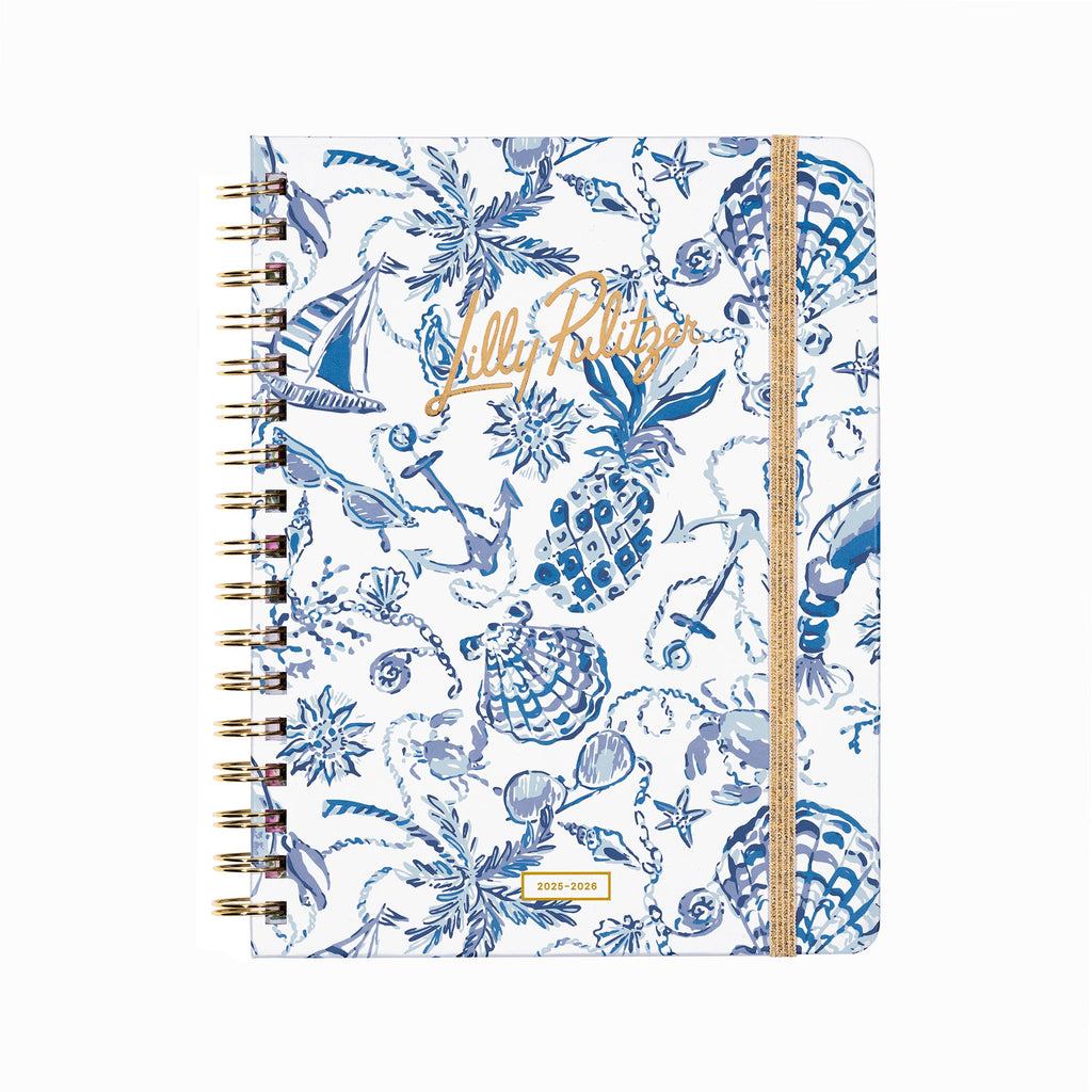 17 Month Monthly Planner, Resort White Barefoot Beachcomber