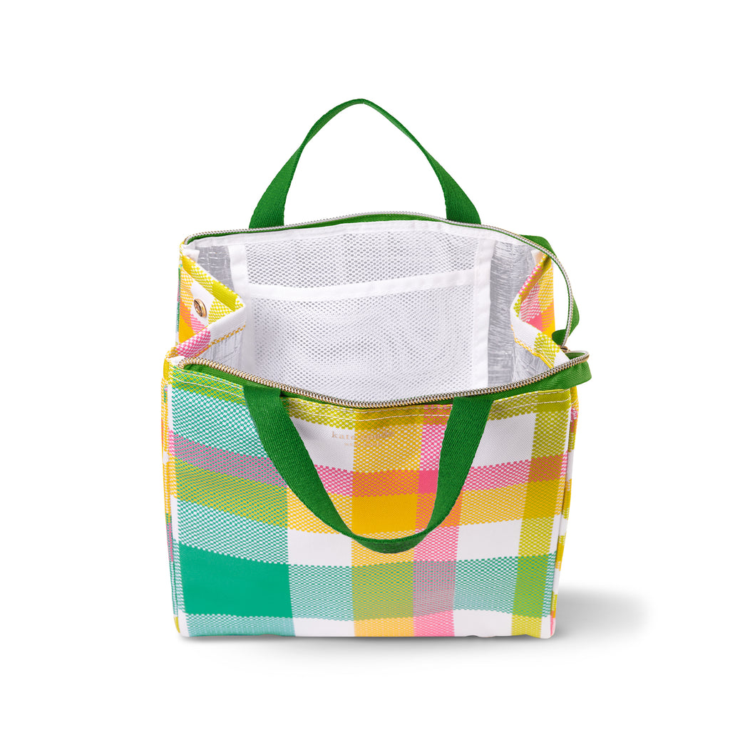 Lunch Bag, Garden Plaid