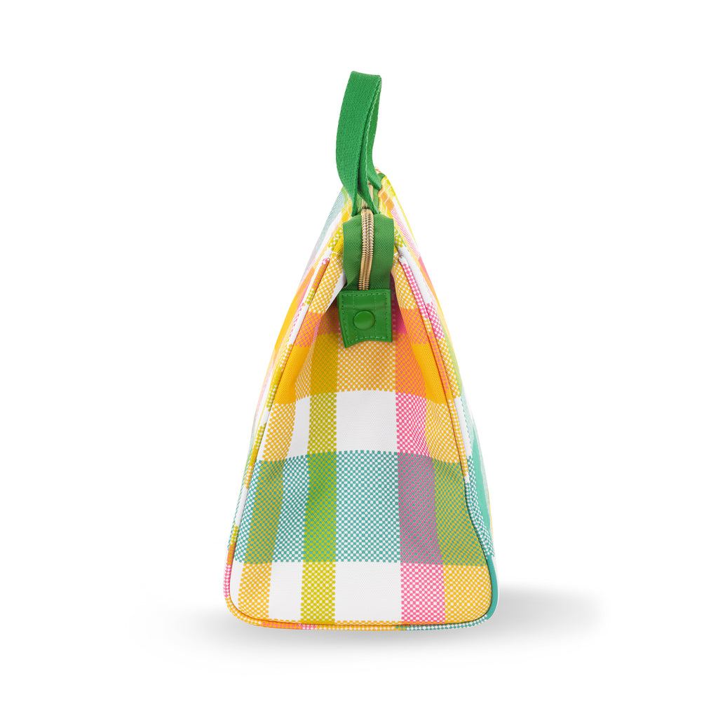 Lunch Bag, Garden Plaid