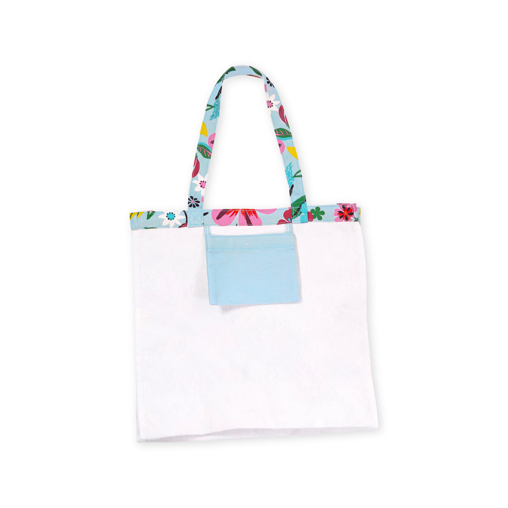Canvas Book Tote, Safari Floral