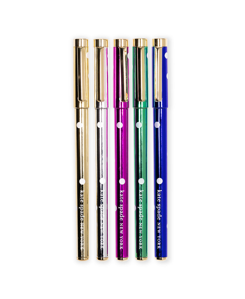 Pen Set, Metallic Dots