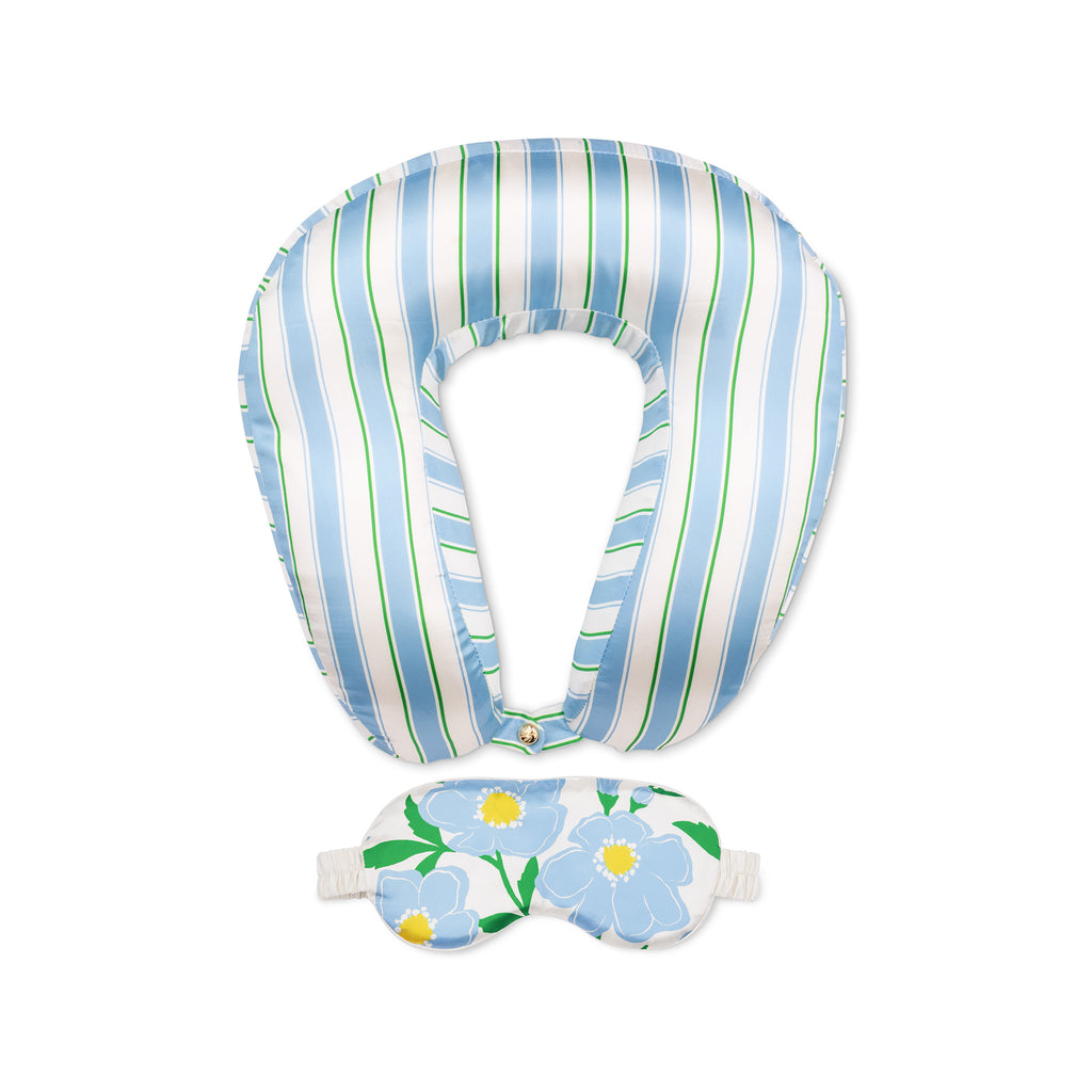 Neck Pillow and Eye Mask, Sunshine Floral
