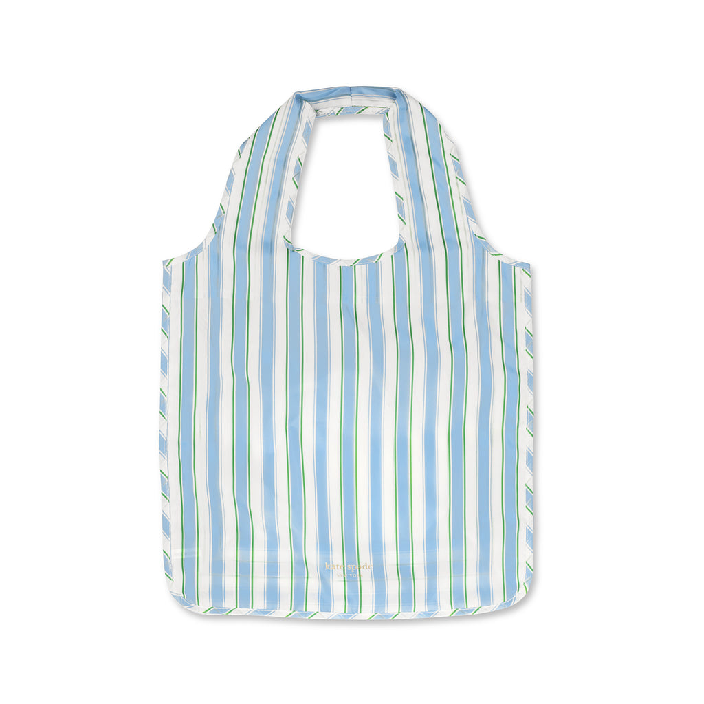 Reusable Shopping Tote, Daisy Stripe