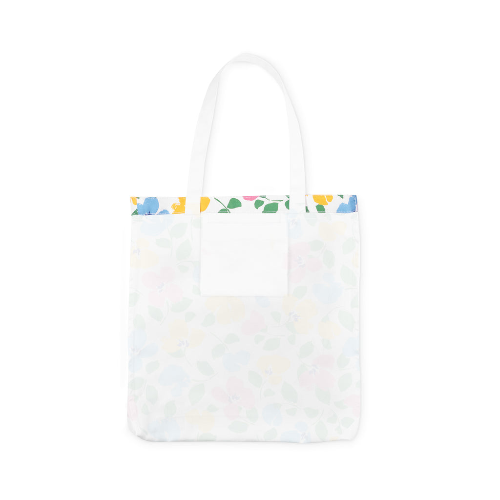 Canvas Book Tote, Painterly Bouquet