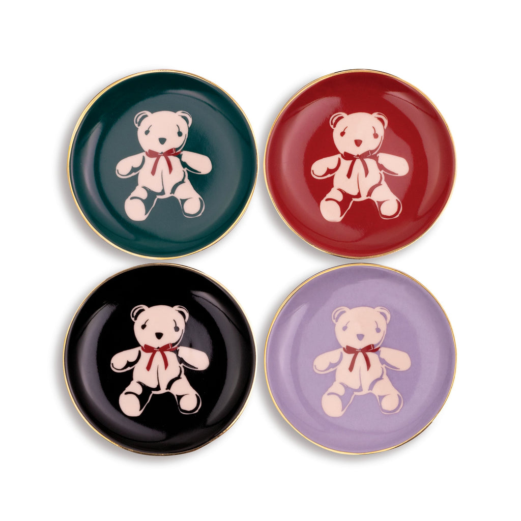 Ceramic Coaster Set, Bear Mosaic