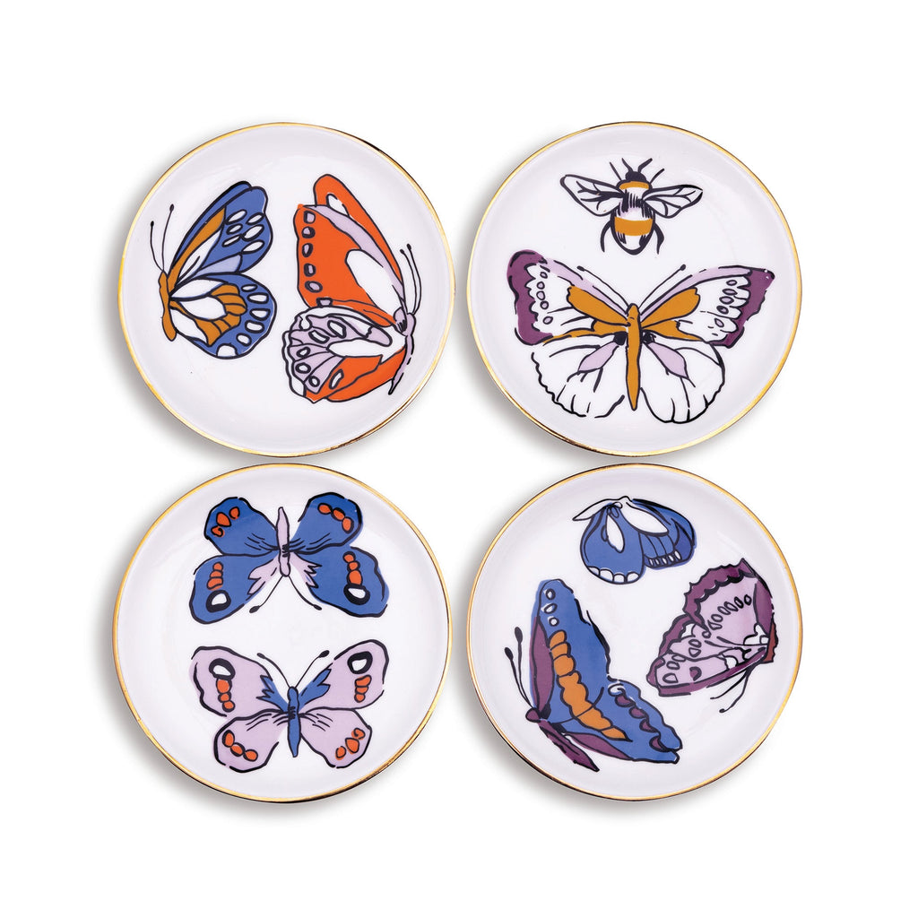 Ceramic Coaster Set, Wing Study