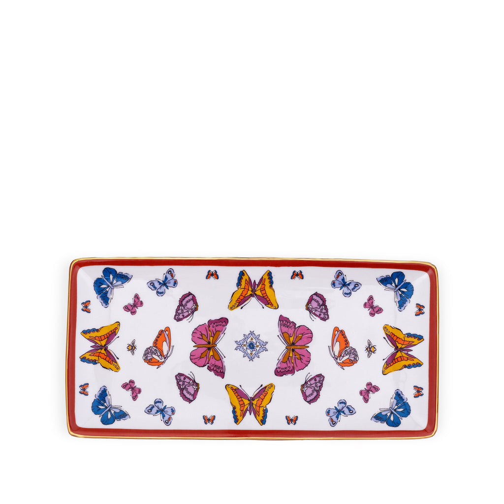 Ceramic Rectangle Tray, Wing Study