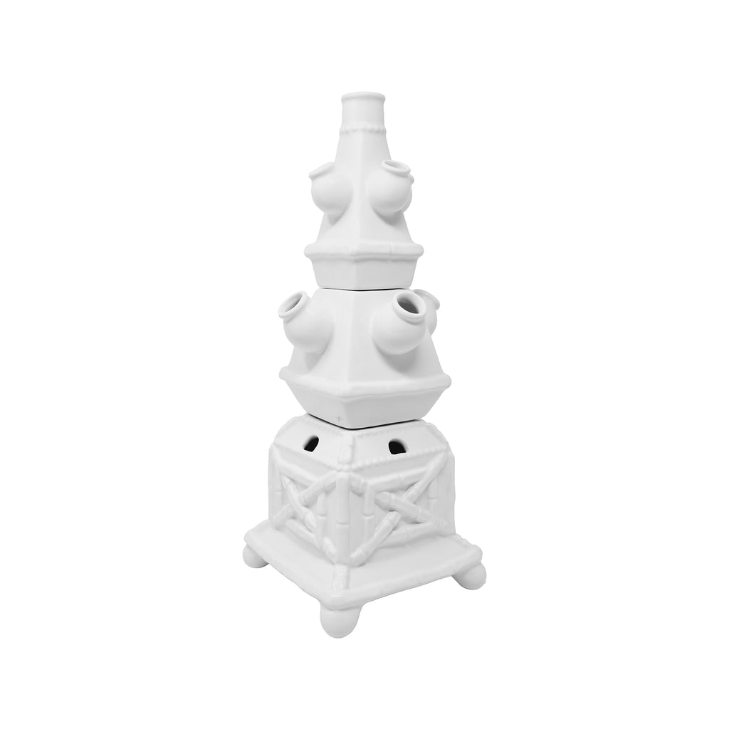 Ceramic Tulipiere, Resort White