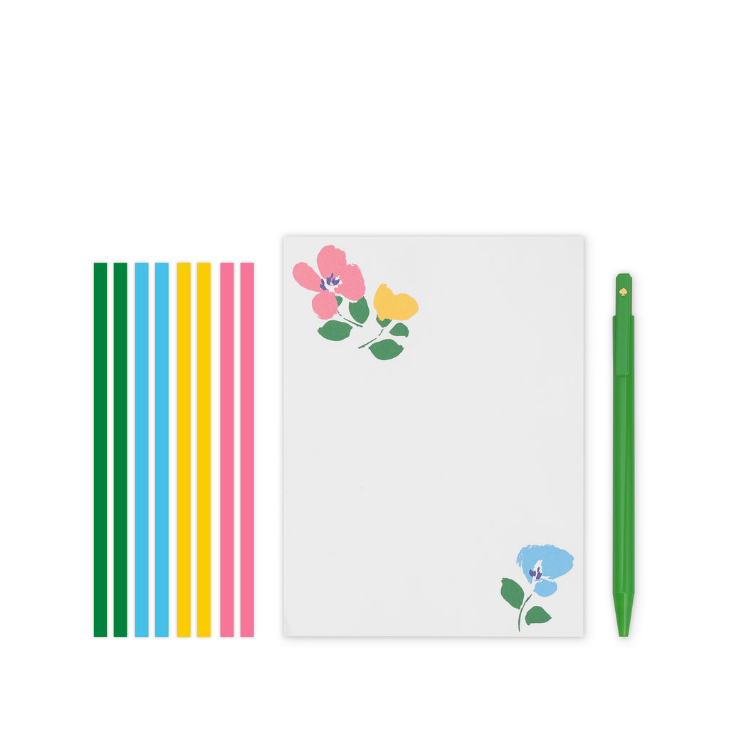 Desk Essentials Pouch, Painterly Bouquet