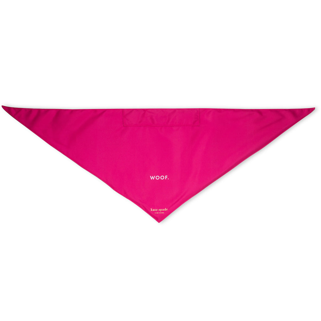 Large Pet Bandana, Red and Pink