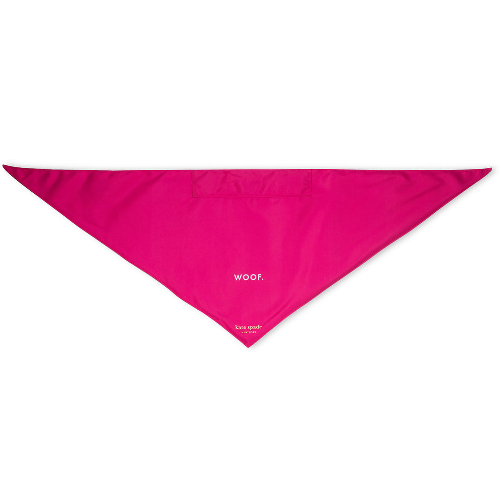 Large Pet Bandana, Red and Pink