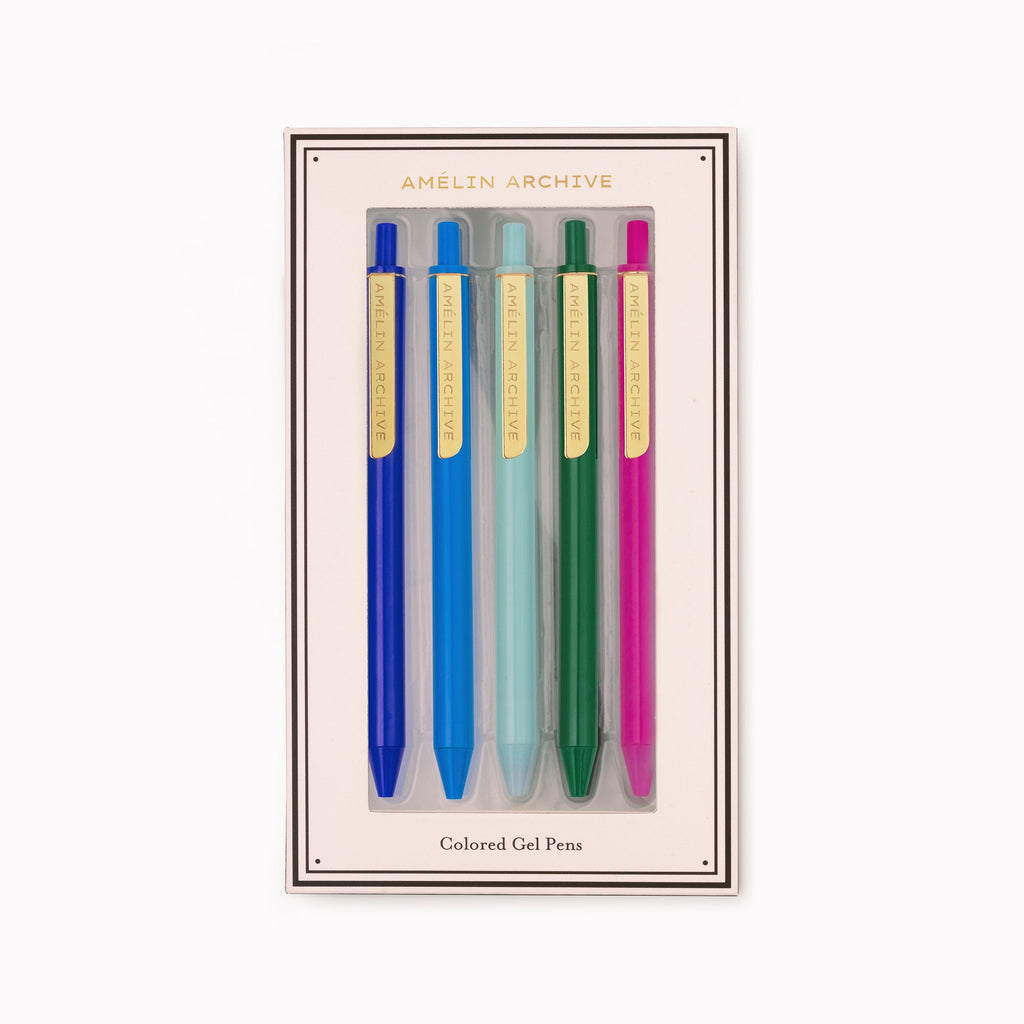 Colored Gel Pens, Florale