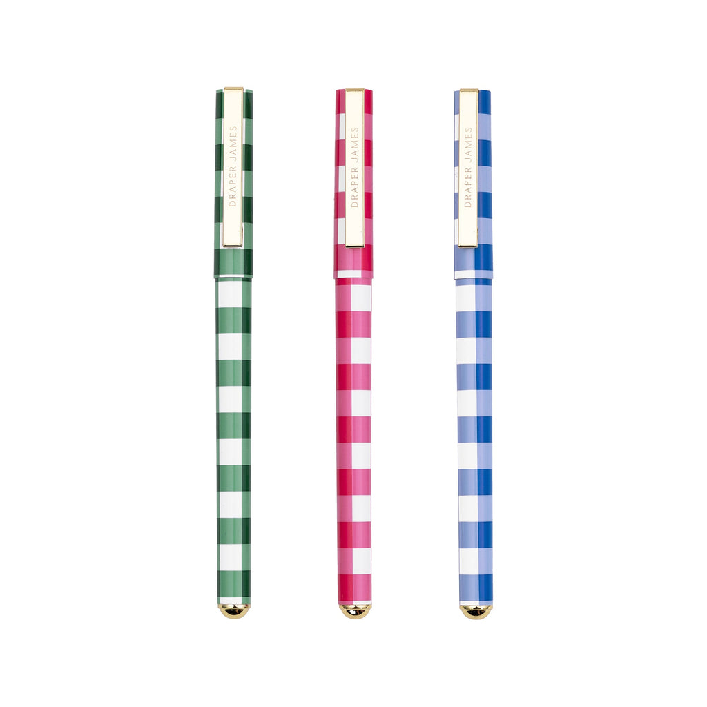 Pen Set, Gingham