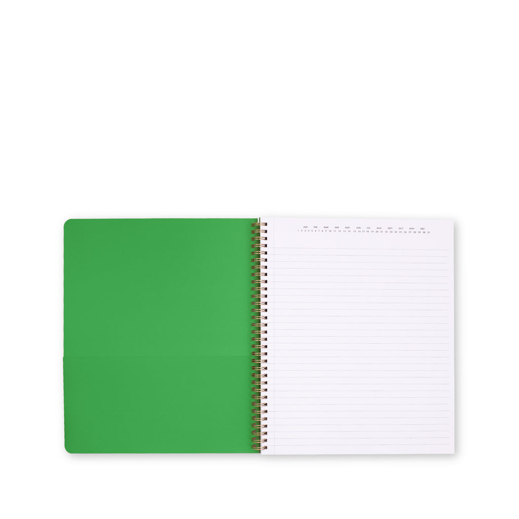 Large Spiral Notebook, Modern Leopard