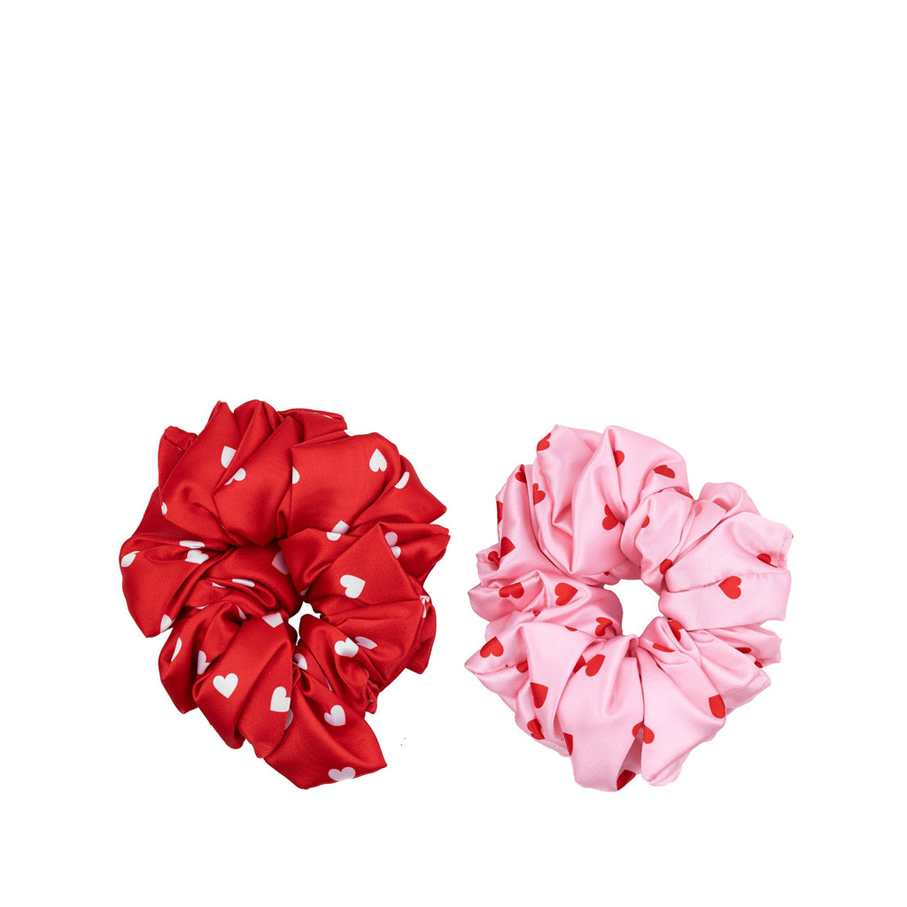Large Scrunchie Set, Mini Hearts