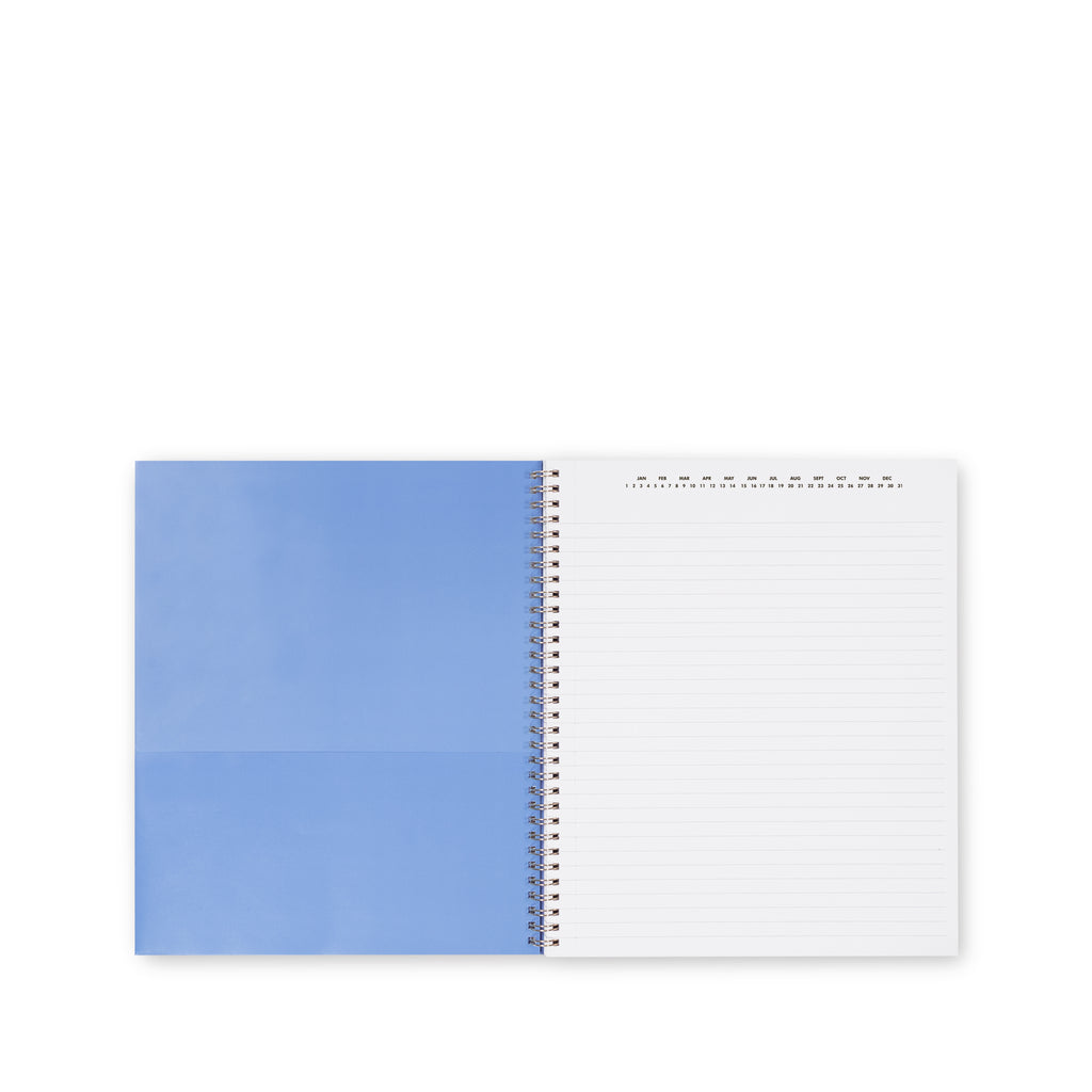 Large Spiral Notebook, Spade Smiley