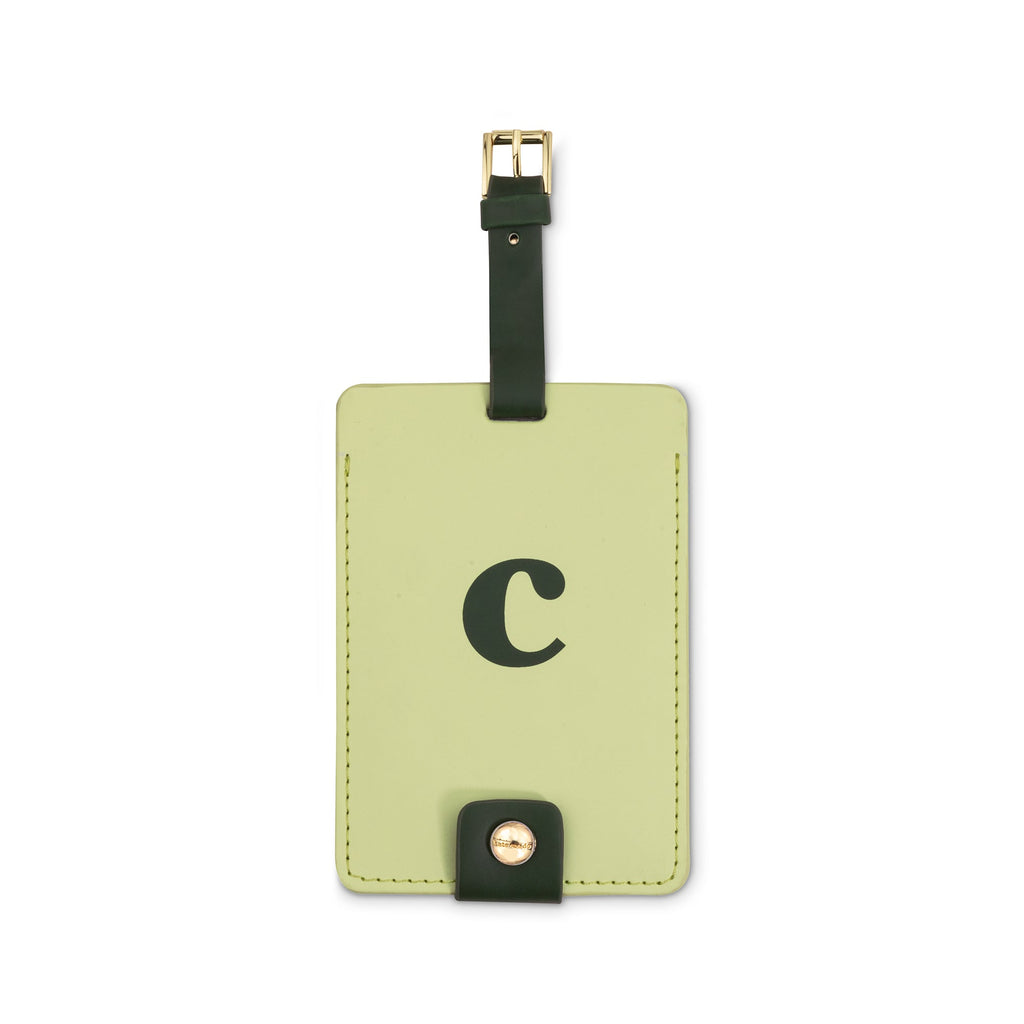 Just Mine Initial Luggage Tag, C