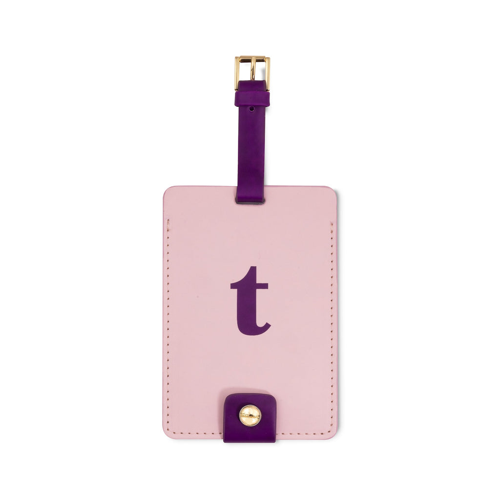 Just Mine Initial Luggage Tag, T