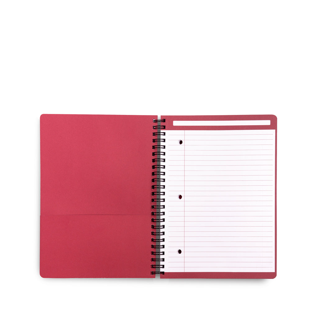Mini Notebook with Pocket, Fireplace Plaid