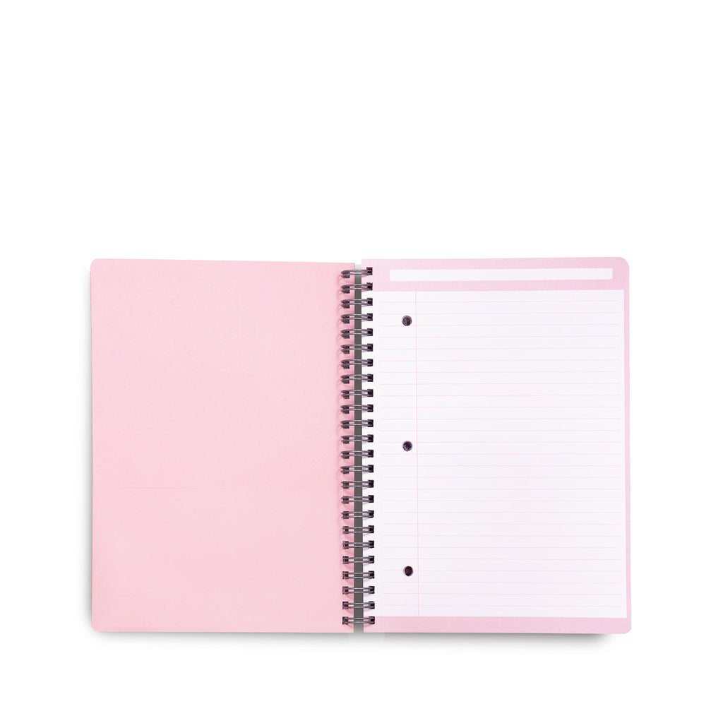 Mini Notebook with Pocket, Mon Amour Gray