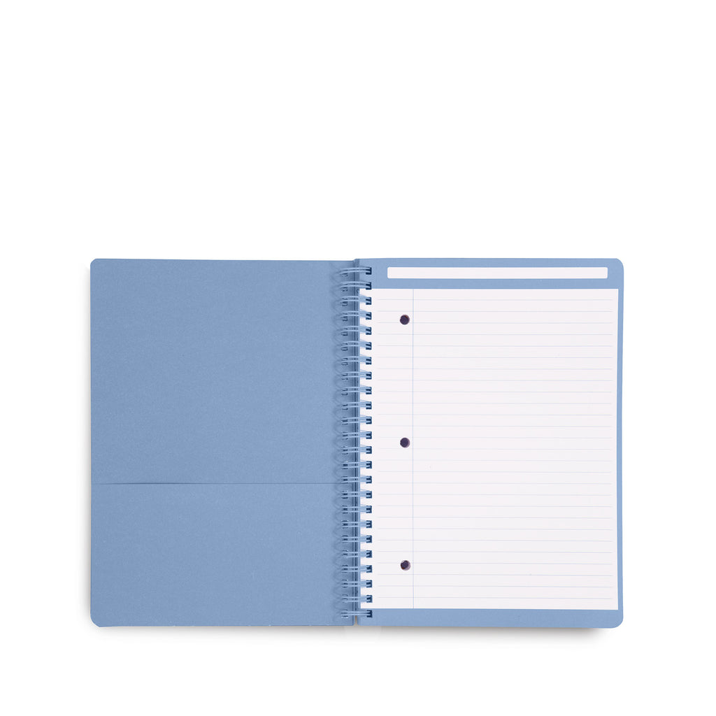 Mini Notebook with Pocket, Provence Paisley Stripes