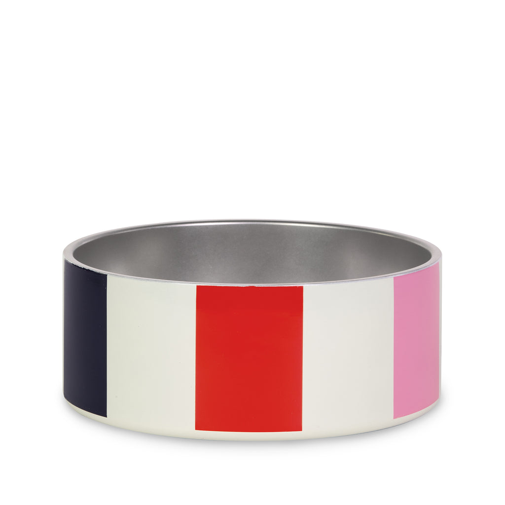 Small Pet Bowl, Adventure Stripe