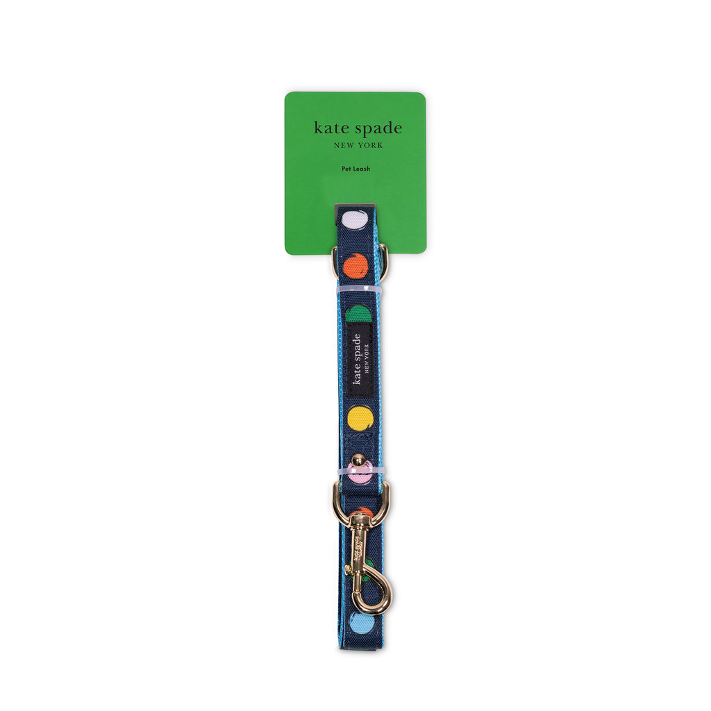 Small Dog Leash, Watercolor Dot