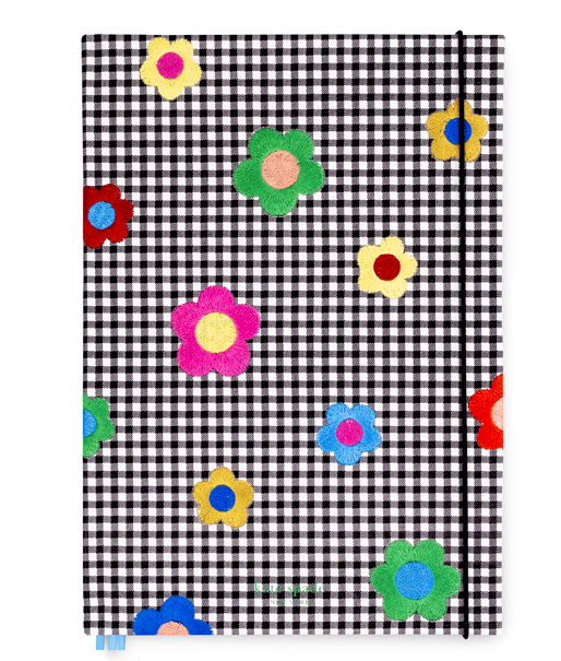 Take Note XL Notebook, Gingham Garden