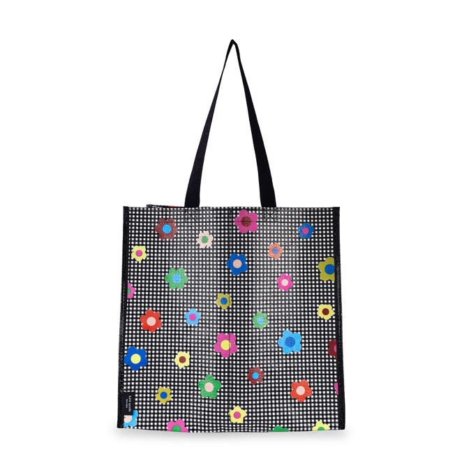 Grocery Tote, Gingham Garden