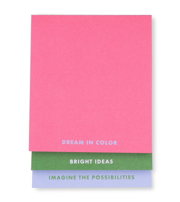 Stacked Notepad, Dream in Color