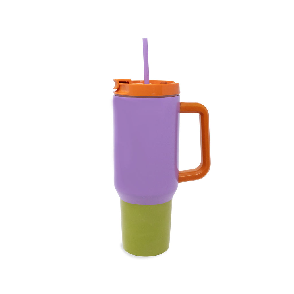 Stainless Steel 40 oz. Tumbler, Kew Gardens Colorblock