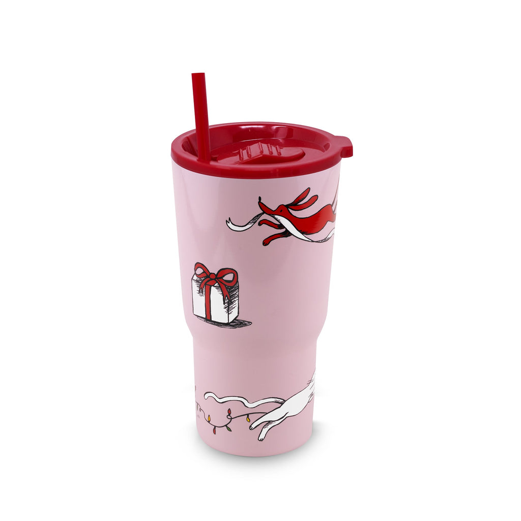 Stainless Steel 20 oz. Tumbler, Holiday Party