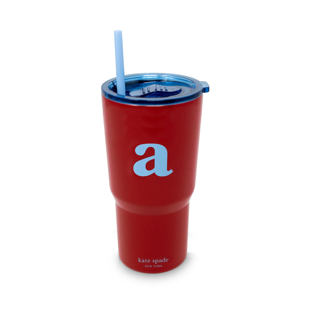 Just Mine Initial Stainless Steel 20 oz. Tumbler, A