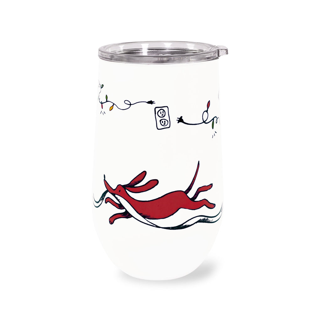 Stainless Steel Wine Tumbler, Holiday Party